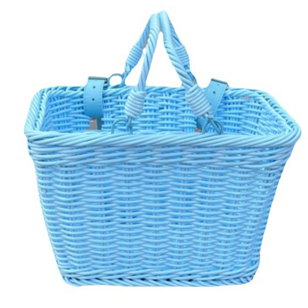 Waterproof Cute Square Bicycle Handlebar Basket with Handles