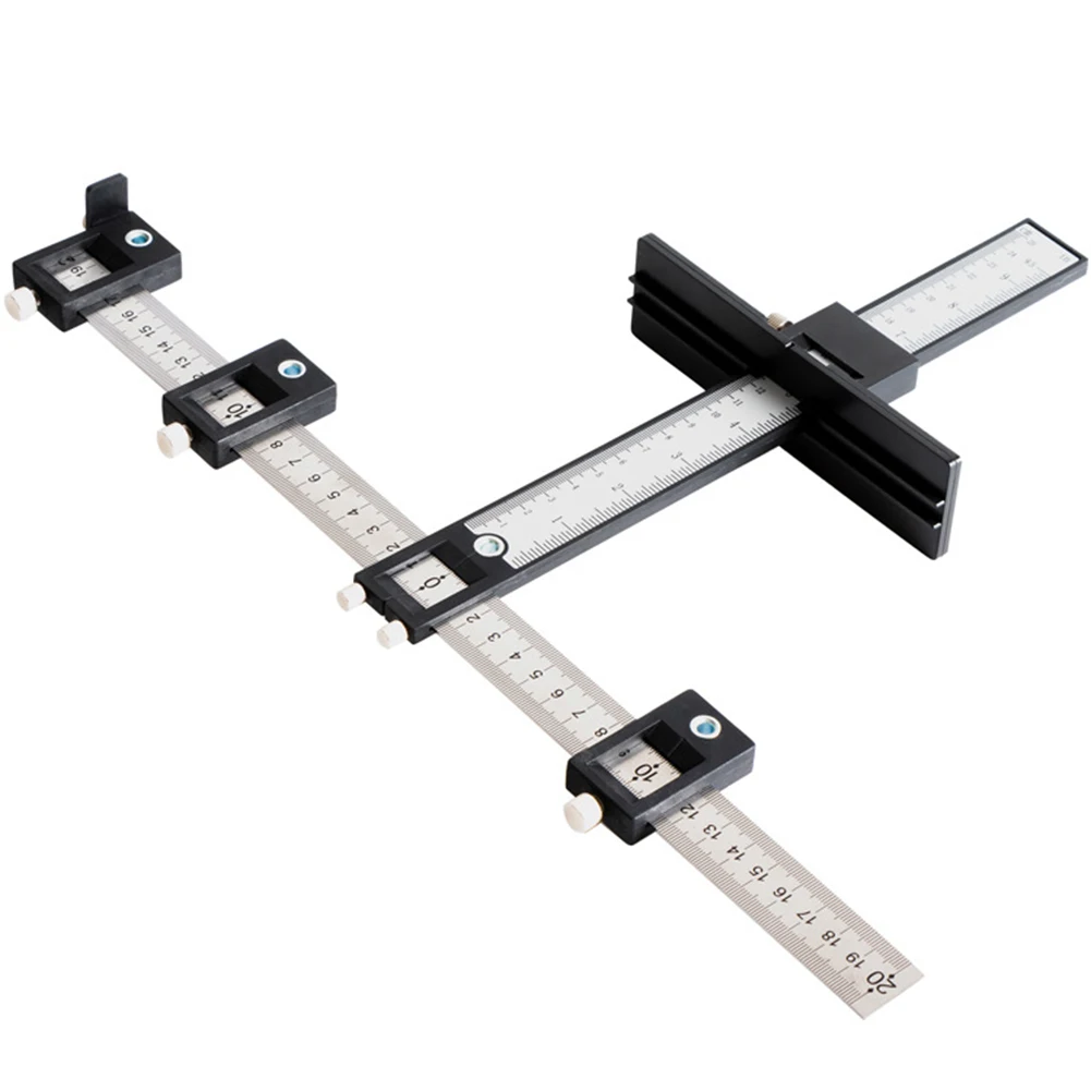 Location Drill Bit Drill Punch Locator Jig Drill Guide Cabinet Handle Knob Template Locator Hole Punch Tool for Woodworking