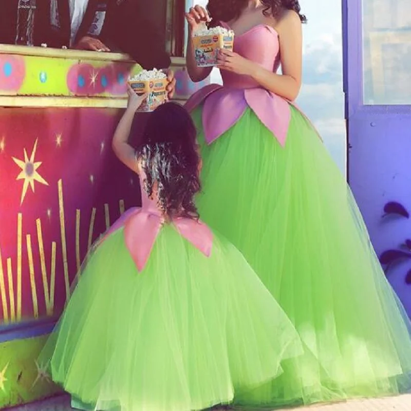 Madre E Figlia Flower Girl Dresses Comunion Dresses Flower Girl Dresses For Wedding Robe Ceremonie Fille