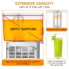 Commercial Beverage Dispenser, Towallmark 2 Tanks 5.28 Gallon 20L Commercial Juice Dispenser, 10 Liter Per Tank, 280W 5