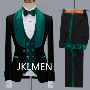 Floral Jacket Men Suit Slim Fit Wedding Tuxedo Navy Blue Velvet Lapel Groom Party Suits Costume Homme Best Man Blazer - as picture 8, 5XL