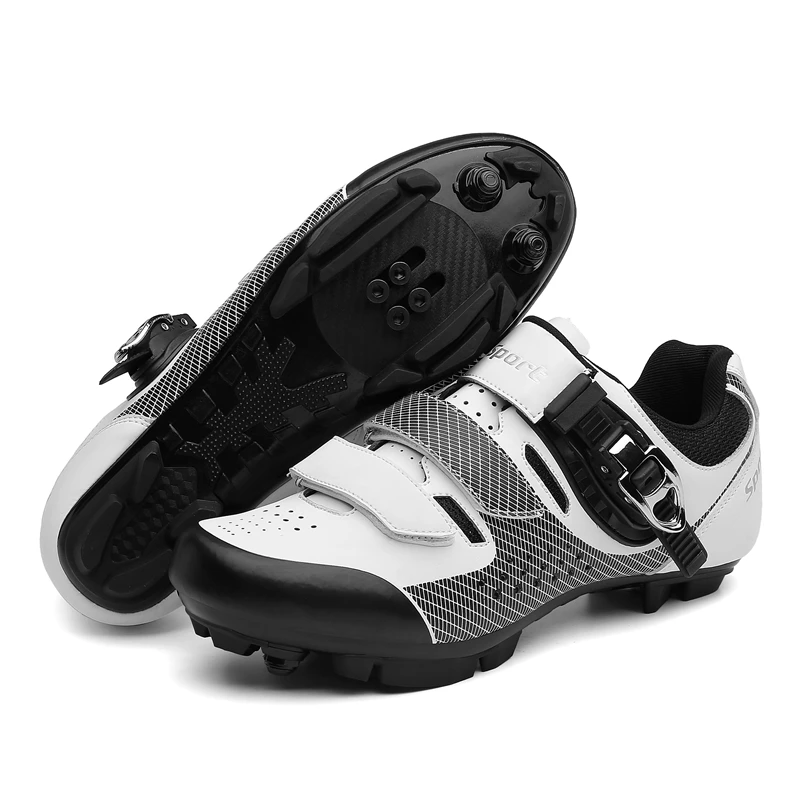Chaussures VTT Et Route Homme – Baskets De Cyclisme Grandes Tailles, Noir