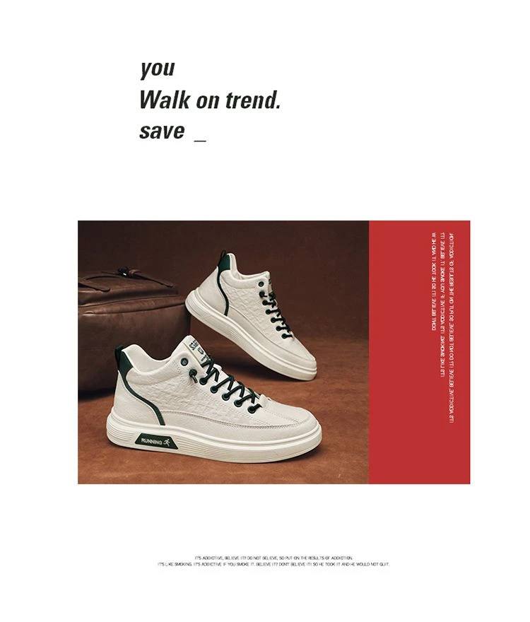 Winterschuhe zur Körpergröße für Herren mit einer Körpergröße von 10 cm und einer Körpergröße von 8 cm und 6 cm. High-Top-Casual-Board_voghion.com