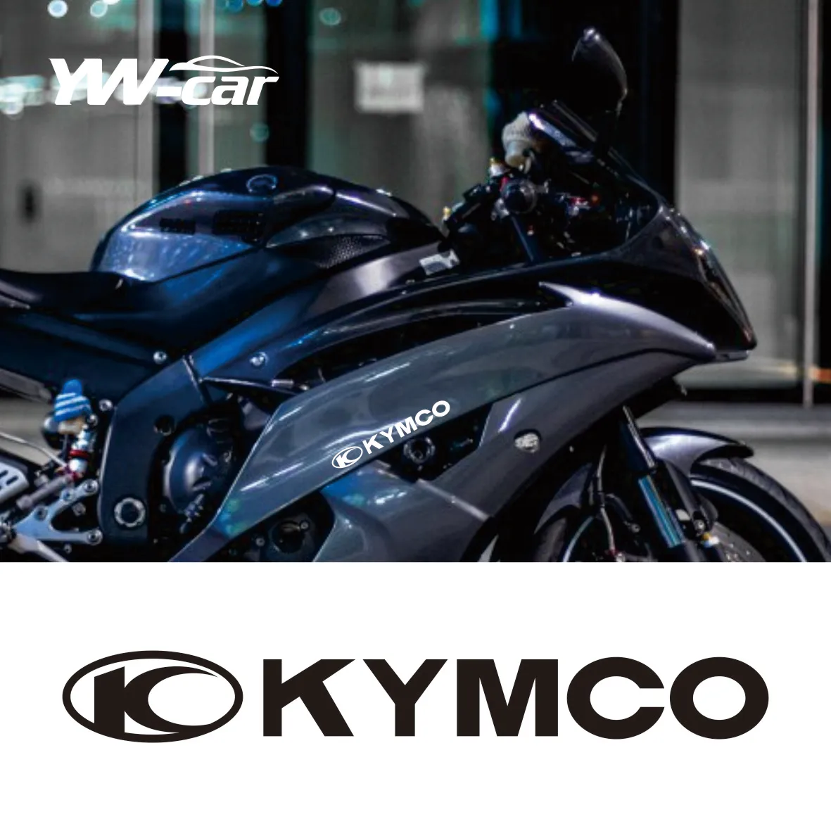 

2pcs/Set Motorcycle Refit Sticker Motorcycle Side Fuel Tank Decorative Reflective Waterproof Decals Motorcycle Parts for KYMCO