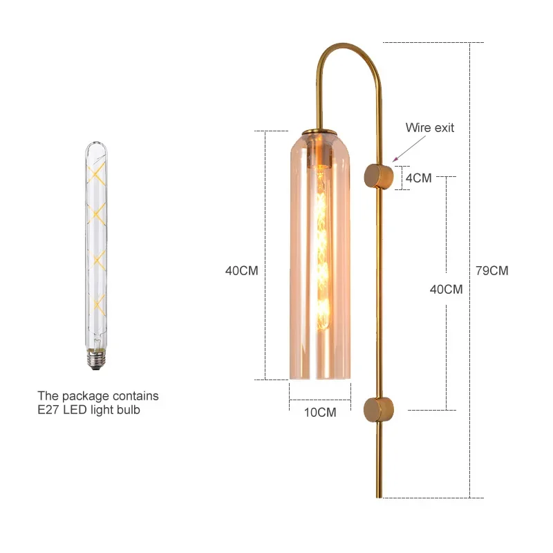 Modern Glass Led Wall lights For Bedside Art Background Decoration Reading Lighting Stairs aisle Lampshade nordic bedroom sconce led wall lamp wall sconces light wall lamp