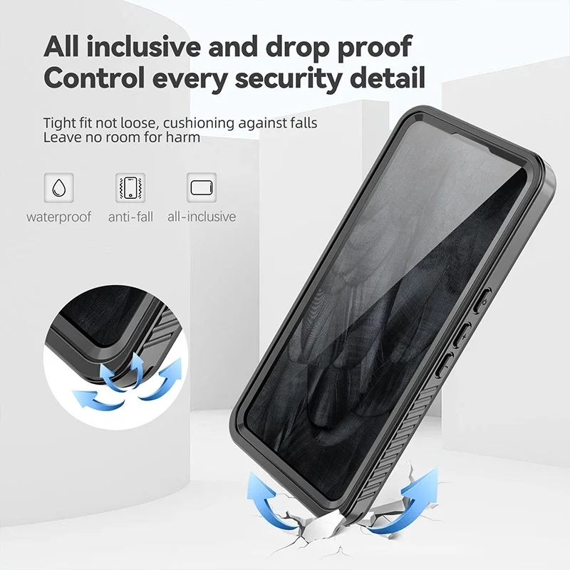 Custodia Impermeabile IP68 Per Google Pixel 8 7 6 9 Pro 9A 8A - Protezione 360° Antishock
