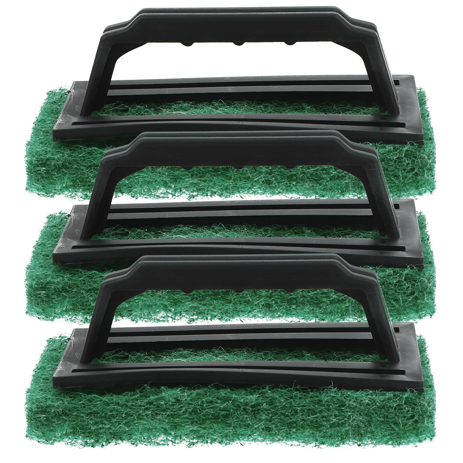 

3 Pcs Detergent Screen Printing Matte Cleaning Brush with Handle Ink Removal (green) 3pcs Brushes Squeegee Pp Scrub Pad