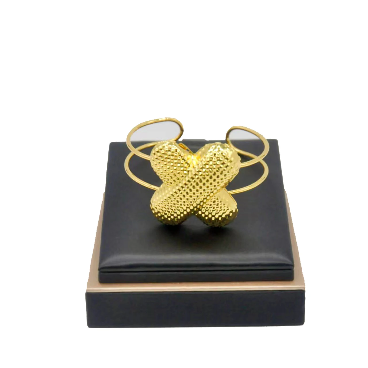 

Popular Ring Bracelet Jewelry Sets Elegant Big Thick Chain Link Bracelets for Women Gold color Female Wrist Jewelry