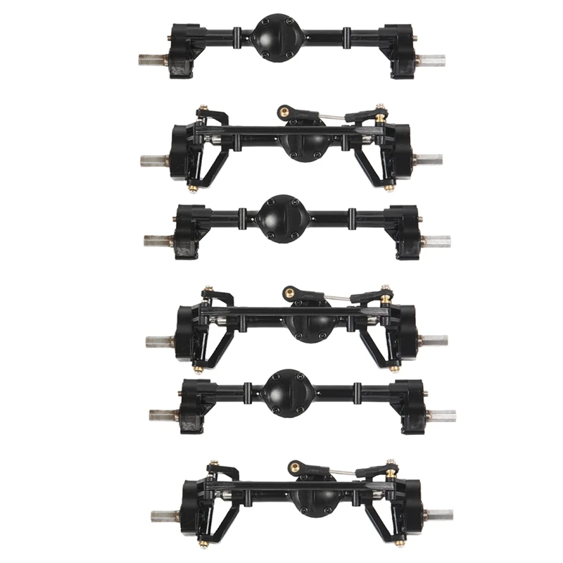 

6Pcs Front And Rear Portal Axle For WPL C14 C24 C24-1 C34 C44 B14 B24 1/16 RC Car Upgrade Parts