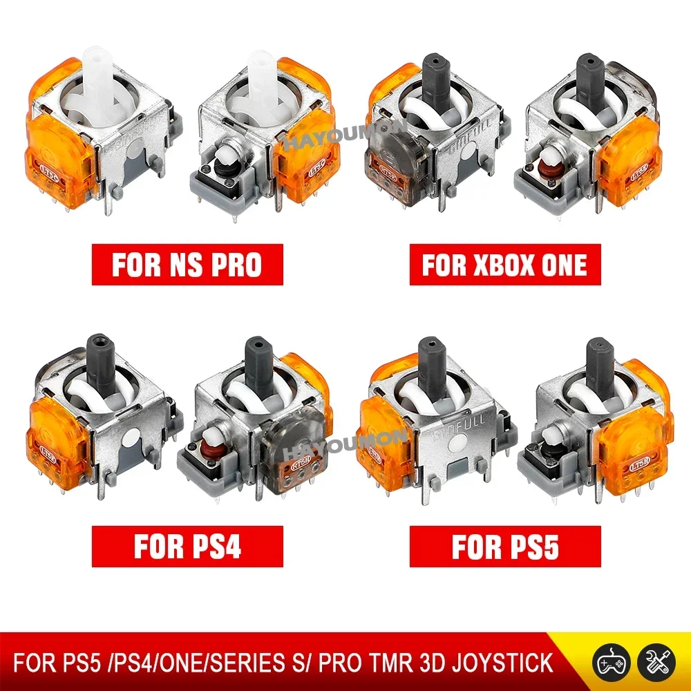 2/10PCS 3D 아날로그 센서 TMR 효과 조이스틱 모듈 게임용 아날로그 센서 컨트롤러 PS5/PS4/Xbox/Switch Pro 용 엄지 스틱