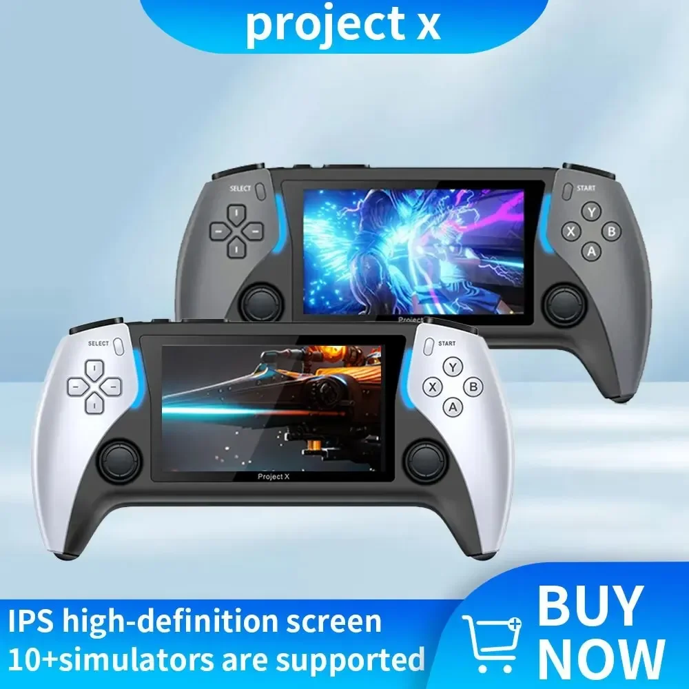 

2023 New Project X Handheld Game Console Ps5 High-definition Arcade With Dual Player And Dual Controller Support Christmas Gift