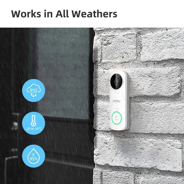IMOU Video Doorbell DB61i 2K 5MP Smart Home Wired Video Security Protection Night Vision IP65 Weatherproof Door Bell Camera 4