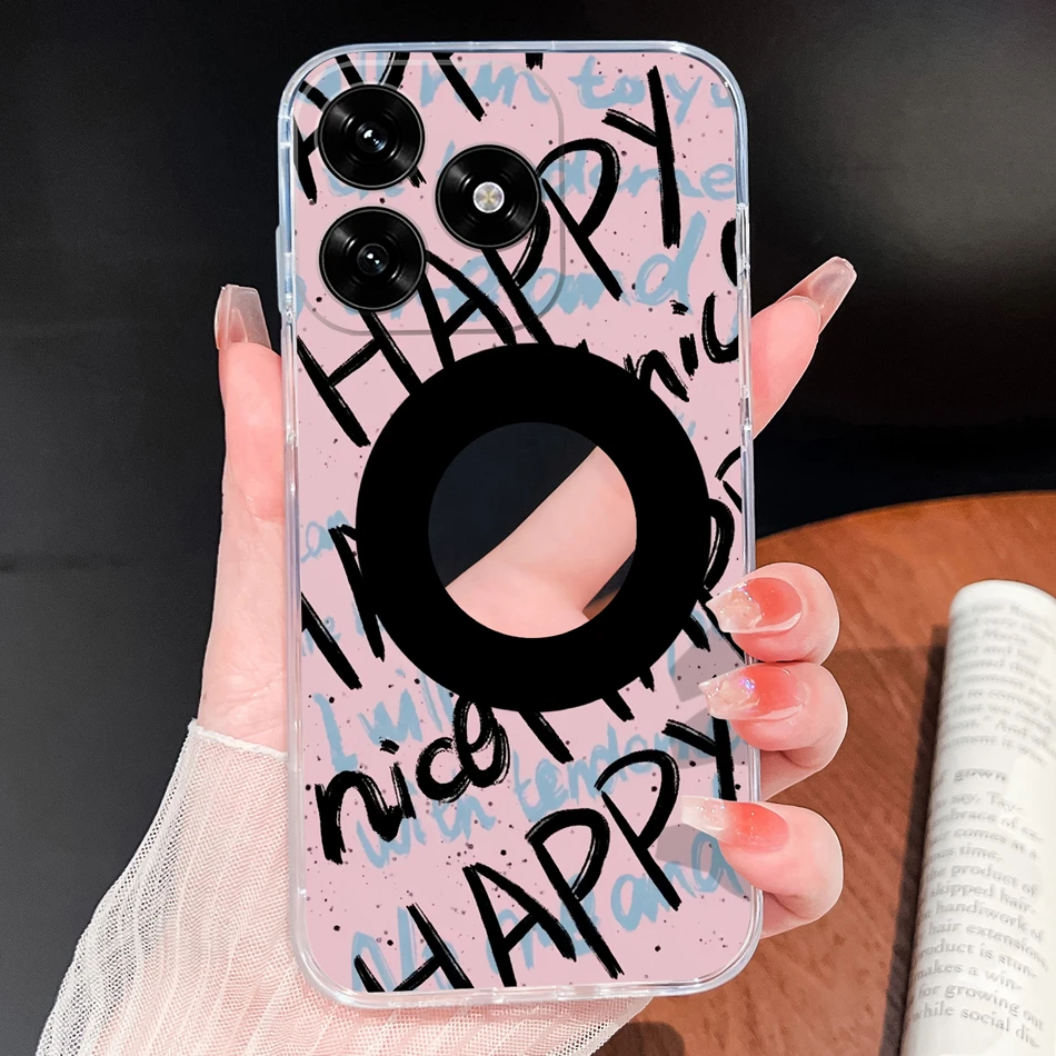 Lovely Animal Cartoon Soft Clear Silicone Phone Case - Lightweight and Durable Cover