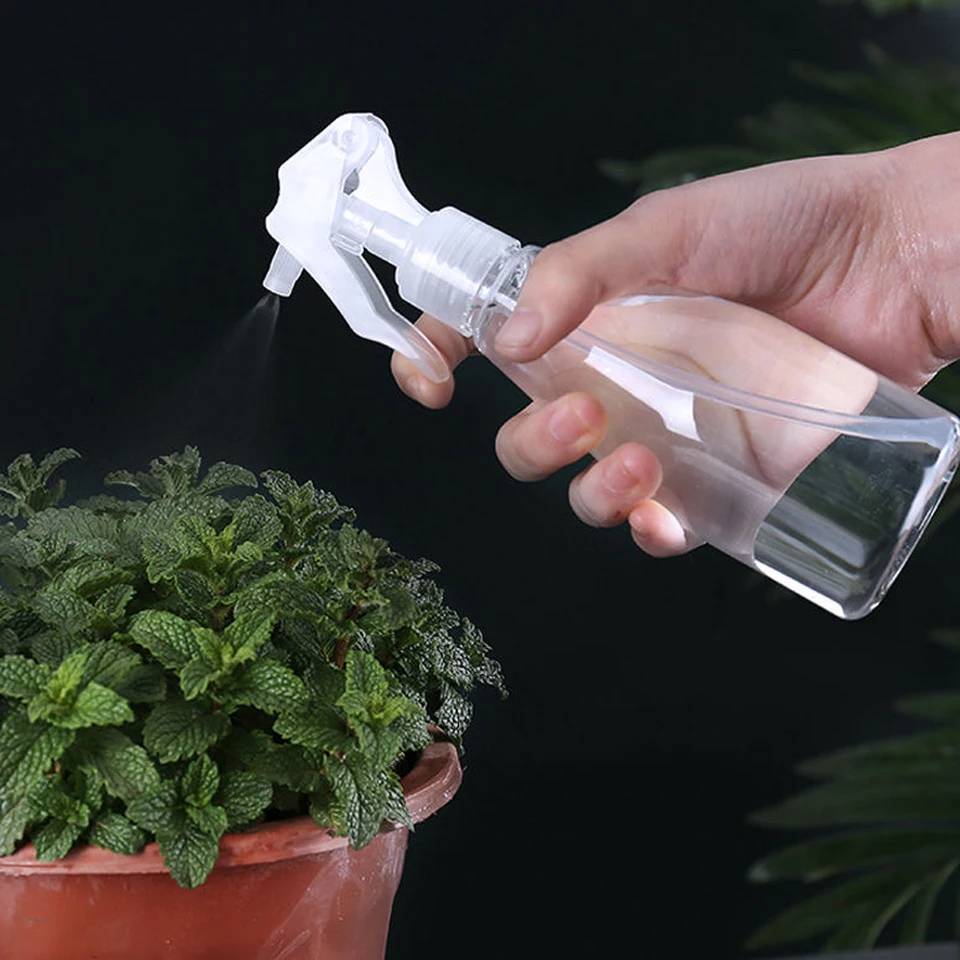200ml Clear Refillable Plastic Spray Bottle Set