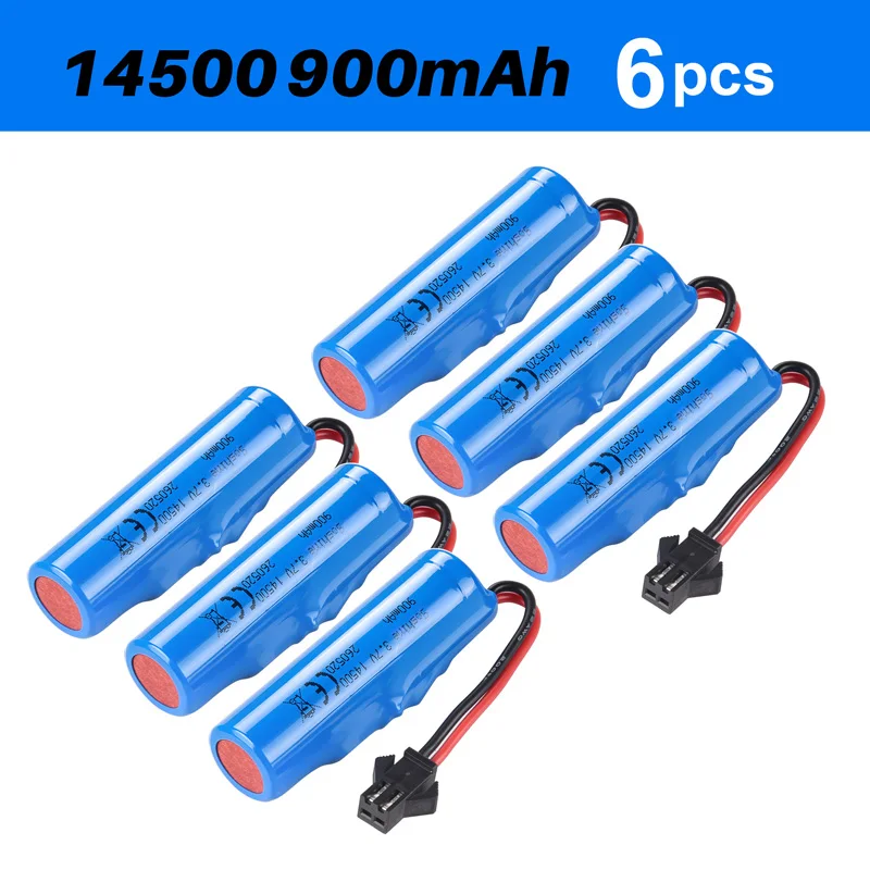 900mah battery 6pc