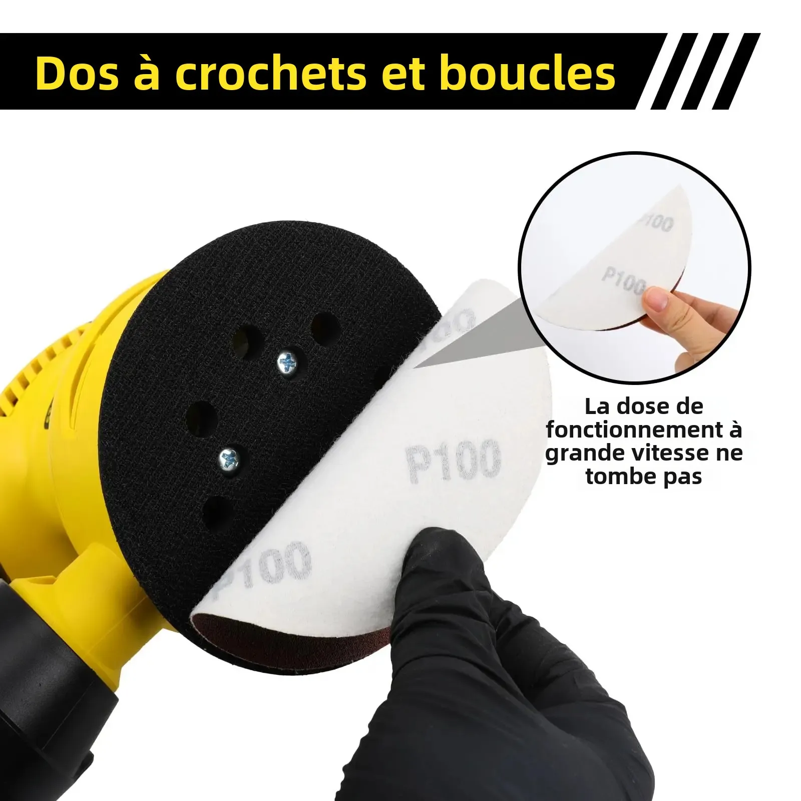 Lot de 20 Disques à Lamelles 125mm Grain 1200-3000 pour Meuleuse
