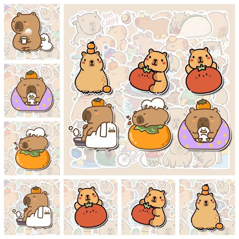Jewelry Breastpin Acrylic Capybara Pin Cute Kapibara Animal Badge Funny Lapel Capybara Brooch Backpack Decor