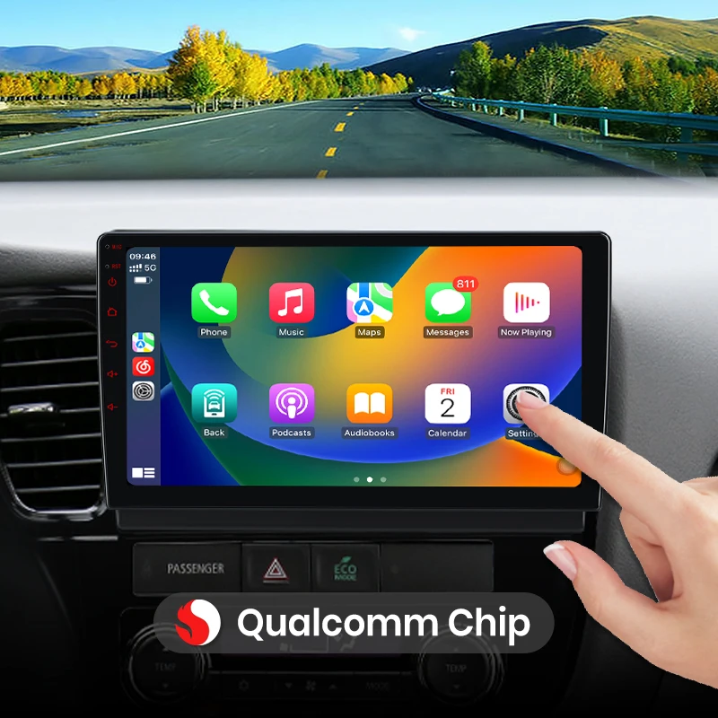Qualcomm-Chip 8-Kern für Mitsubishi Outlander 3 GF0W GG0W 2012–2018 CarPlay für Apple Android Auto Autoradio GPS IPS RDS FM