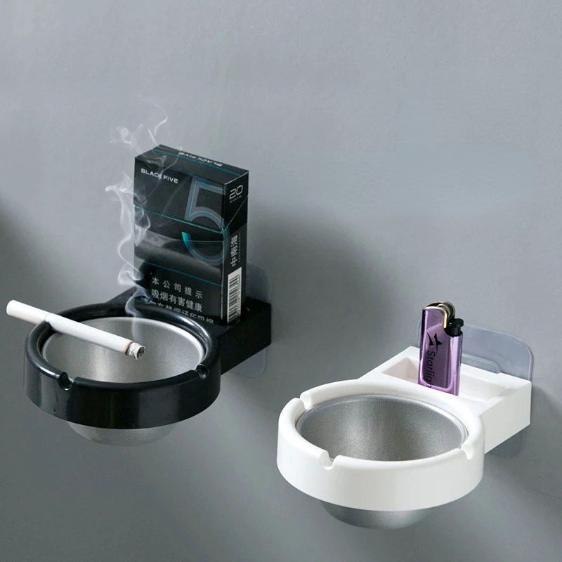Portable Ashtray Cigarettes Ashtray Silicone Ashtray Stainless Steel Ashtray Metal Ashtray Air Purifier Ashtray Wood Ashtray Ceramic Ashtray Toilet Ashtray No Punching Wall Mounted Fashion Ashtray Jar Creative Wall Hanging Toilet Multifunctional Ash Rack Cigar