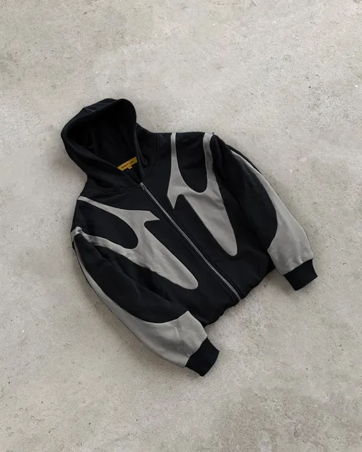Streetwear Nl25h Hoodie Zipper Sweatshirt Y2K Hip Hop Retro 