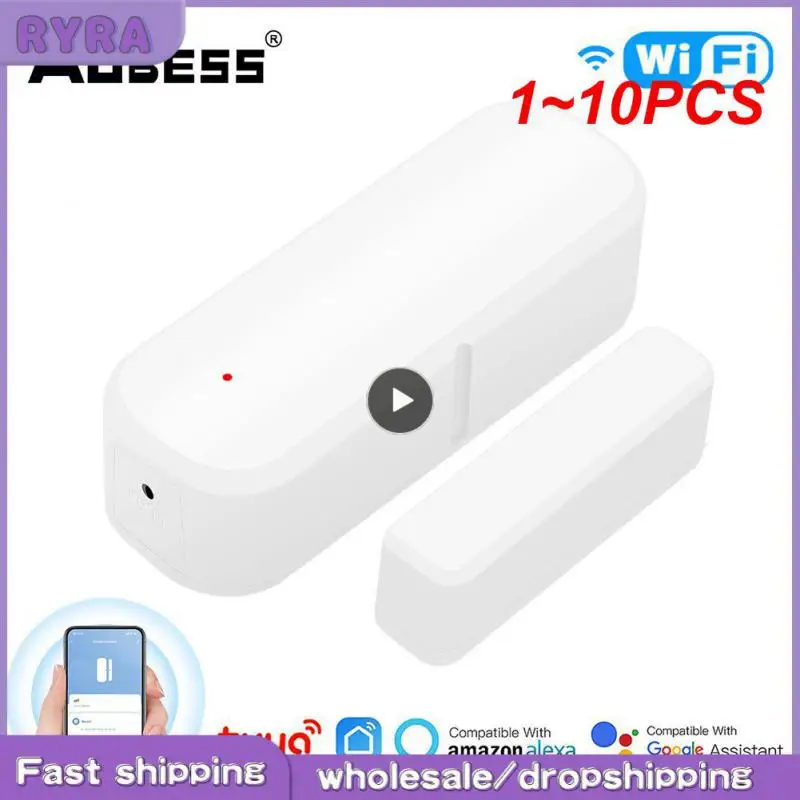 

1~10PCS Tuya WiFi Door Sensor Open/Close Detector Window Door Sensor APP Remote Control Linked Alarm Smartlife Support Alexa