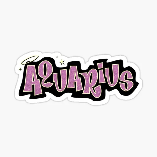 

Aquarius Bratz Style Iconic Pink Glitt 5PCS Car Stickers for Decor Window Print Fridge Motorcycle Funny Kid Home Cute