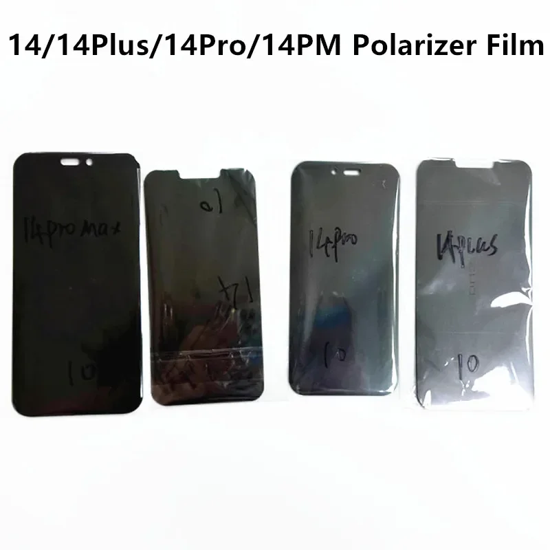 Pellicola Polarizzatore Anteriore Da 10 Pezzi Per Iphone 14/Plus 14Pro/Max 12 13 Pro Max Series Schermo Lcd Filtro Polarizzante Di Riparazione Ricondi