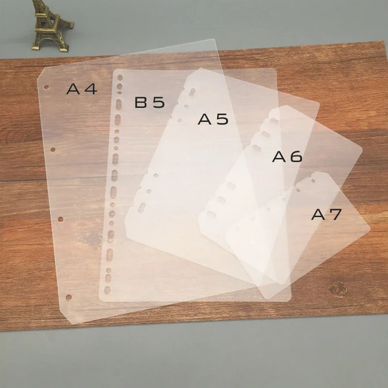 2-Piece Set: Plastic Loose-Leaf Index Dividers