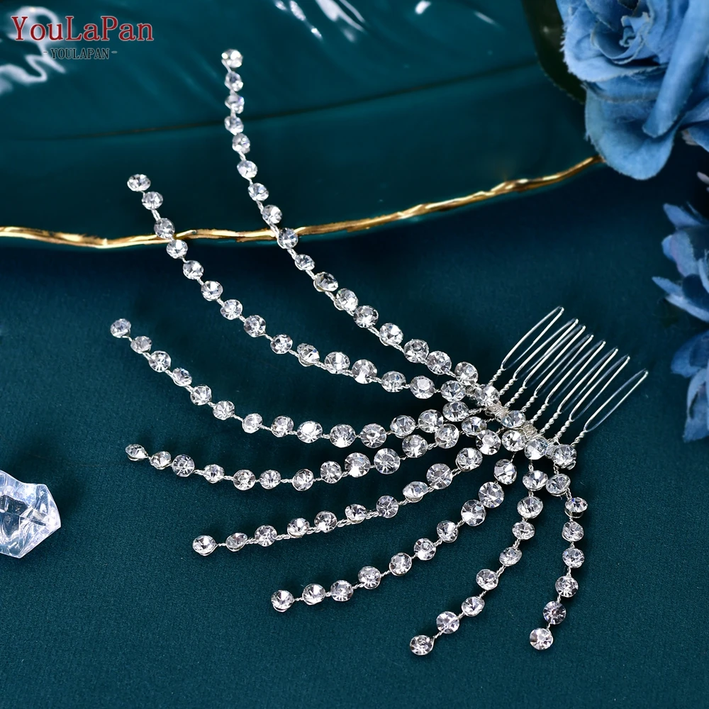 Rhinestone Wedding Hair Comb For Bride And Bridesmaid Hair Clips_voghion.com