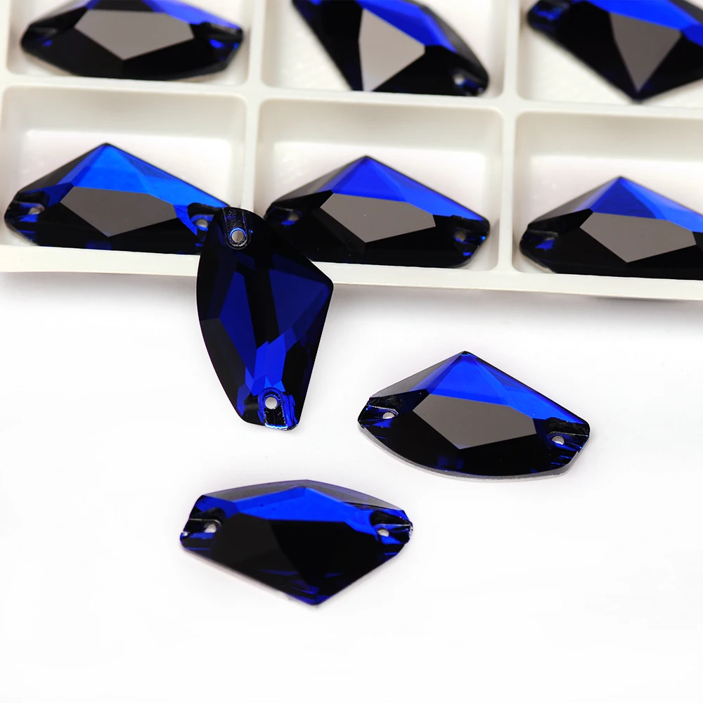 120 strass da cucire in acrilico, forme miste, strass con fori per cucire, gemme di cristallo bianche da cucire, retro in metallo, per artigianato, vestiti, scarpe, cappelli, collari, borse, accessori