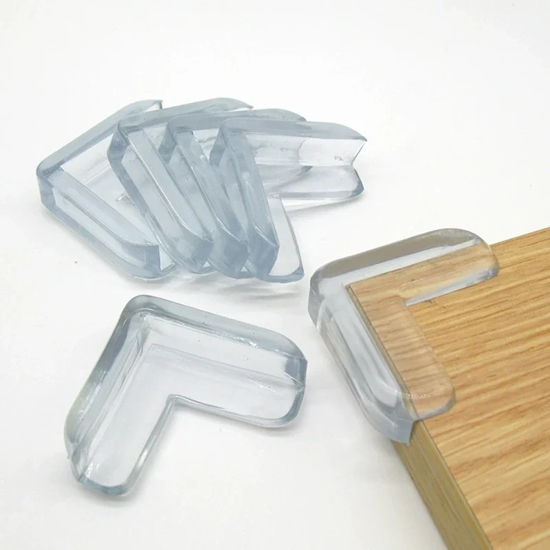 1-10pcs Baby Safety Protector Kids Transparent Desk Guard Protection Cover Cushion Silicone Table Corner Edge Anti Collisions silicone table corner protector,table corner protector,table edge protector,furniture anti collision strip