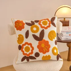 Embroidered Countryside Floral Cushion Covers - 450mm*450mm (- Flower Falling)