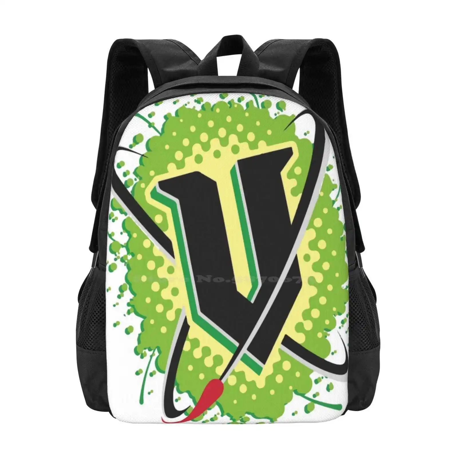 V Energy Logo (Angolo) Pattern Design Bag Zaino Per Studenti Energy Drink V Monster Sodapop Culture Australia Nuova Zelanda Can