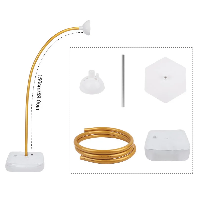 Free Bending Balloon Stand Arch Frame Half Arch Balloon Stand With Base Kit For Wedding Birthday Party Baby Showers Decorations_voghion.com