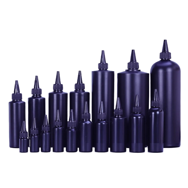Empty HDPE Plastic Squeeze Bottles 10ml-1000ml Refillable Dispensing Container For Paint Pigment UV Glue