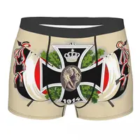 Vintage German Empire Iron Cross Flag Underwear Breathbale Germany Flag Boxer Briefs Shorts Panties Soft Underpants For Male 1