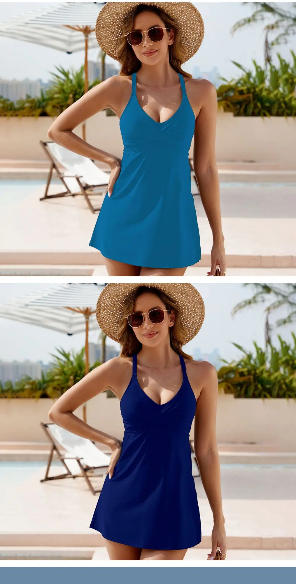 Damen Tankini Mit Figurformendem Rock Für Ein Schlankes Design_voghion.com