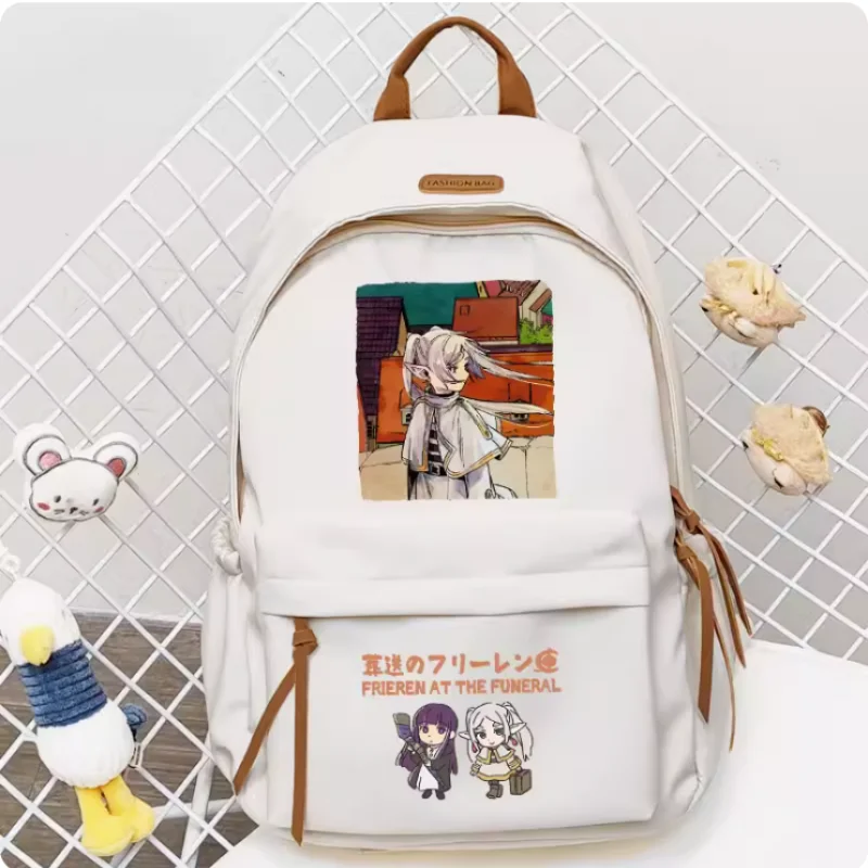 Anime Frieren at the Funeral Fern Cartoon Bag Women Man Fashion Leisure Teenagers Student Backpack Handbag B664