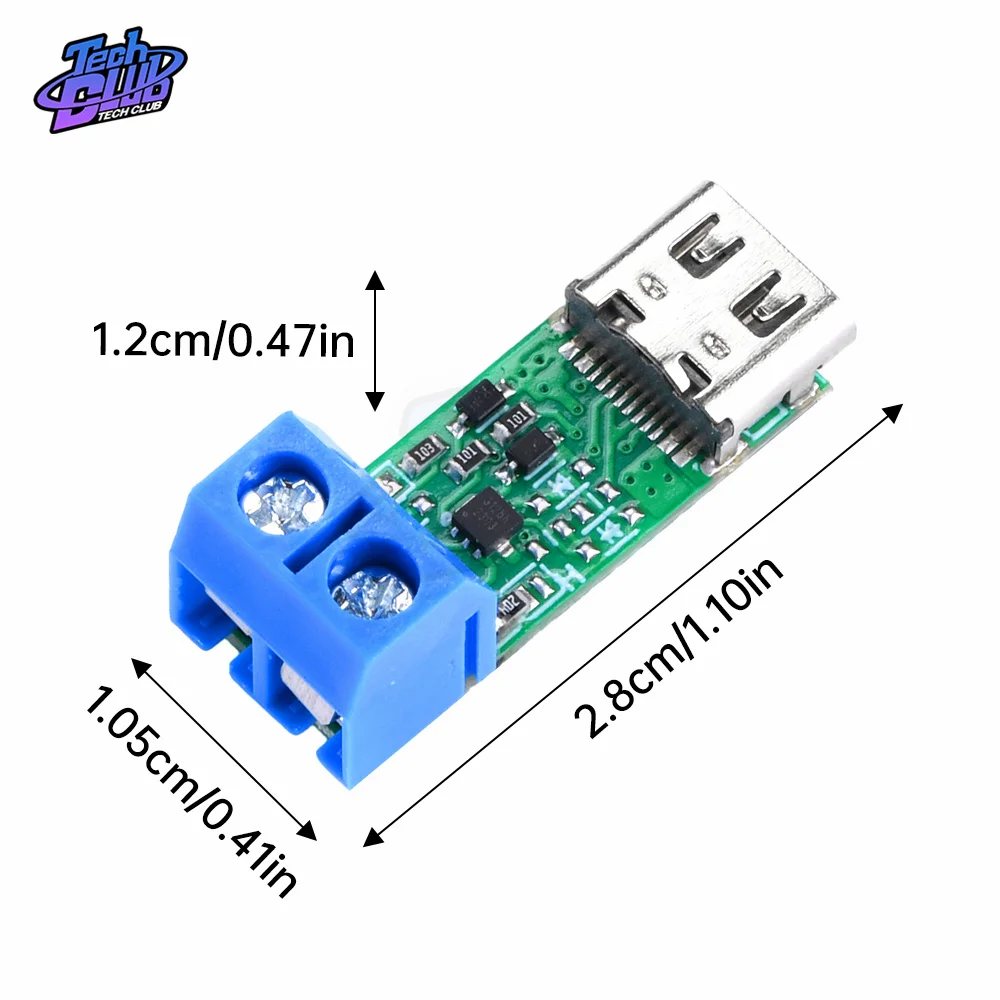 USB-C 고속 충전 트리거 보드 모듈 PD/QC 디코이 보드, USB C타입 PD3.1 전원 공급 부스트 모듈, 28V, 36V, 48V, 140W