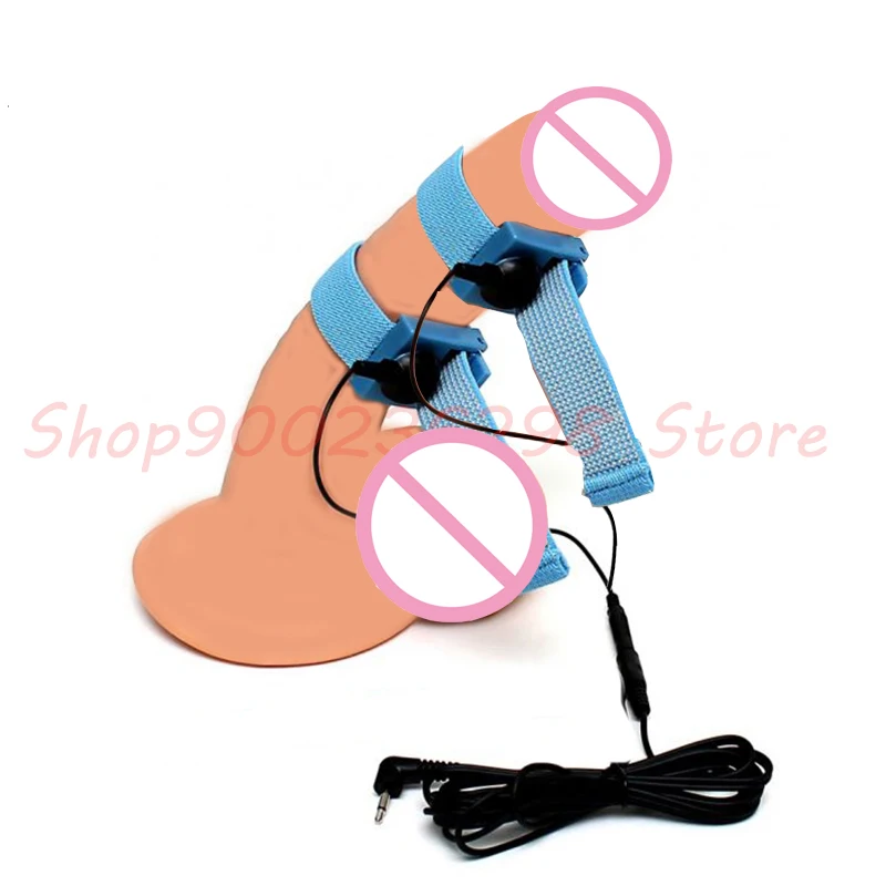 Electro Pulse Anal Butt Plug E-stim Penis Ring Urethral Plug Nipple Sucker Clamp Massage Glove/Pad Taser Stimulation SM Sex Tool electro sex toys electric sex toys penis rings