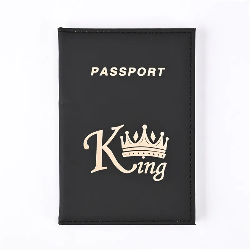 

Queen King Lover Passport Cover Men Women Travel Passport Case Leather Pink Cute Passport Wallet Purse Girl Passport Holder
