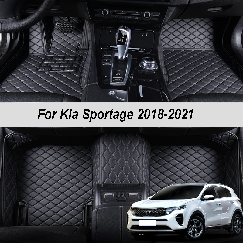 Floor Mats Made Leather Car For Kia Sportage 4 nq5 Interior Details Carpets Rugs Foot Pads Accessories car floor mats floor mats floor rugs