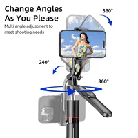 67in F16 Bluetooth Selfie Stick Tripod - Wireless Extendable Phone Holder with 1/4" Screw for Smartphone/Camera/Vlog - Image 4
