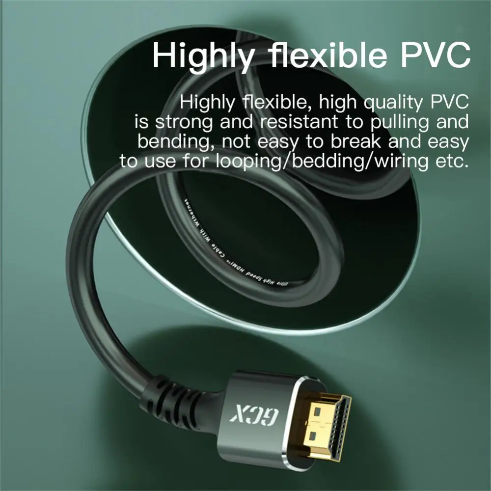 TV 슬림 고속 데이터 케이블, PC 스플리터 스위처 모니터 HDMI 호환 케이블, 8k, 60hz, 4k, 120hz