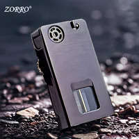 Zorro 785 Kerosene Lighter Transparent Warehouse Esprit Creative Windproof One Button Press Ignition Lighter Wholesale 2