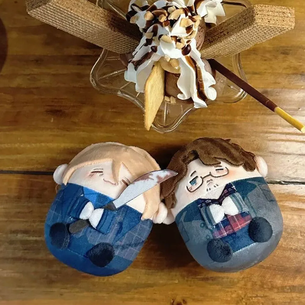 One Pair Hannibal Will Plush Doll Pendant Present Home Decoration Halloween Hannibal Lecter Stuffed Doll Toys Collect XMAS Gift