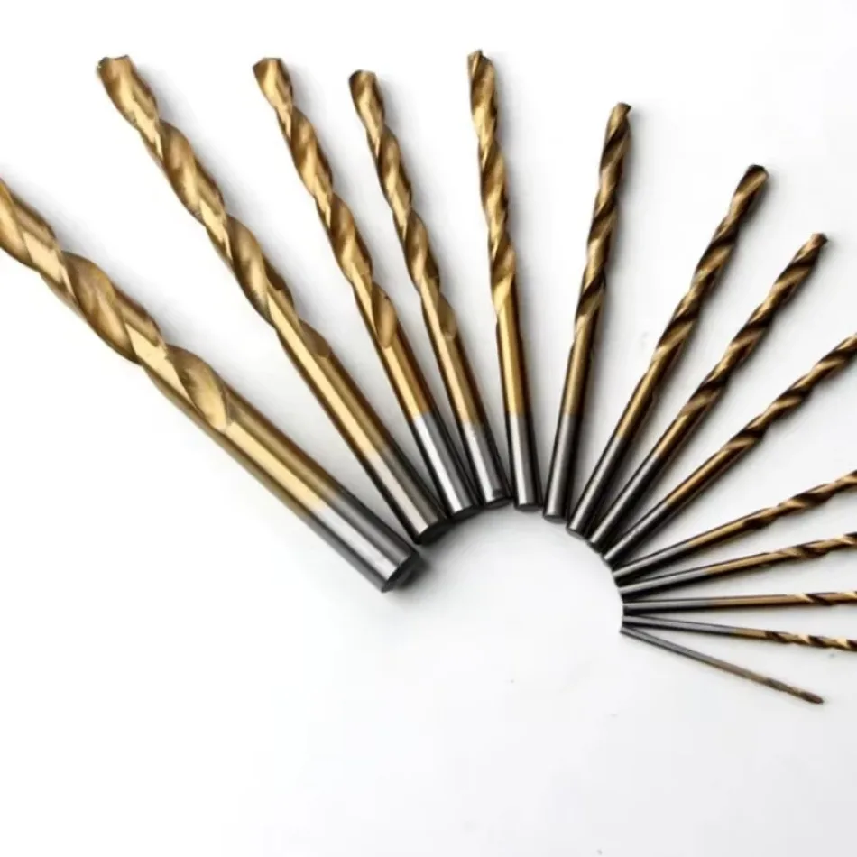 Fried Dough Twists Drill 1.5-10 Combination Drill High Speed Steel Titanium Plated Drill Combination 99 Piece Box
