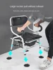 Elderly Support Toilet Chair, Bathroom Safety Enhancer, Stability Assist Seat, Foldable, NonSlip with Suction Cups Bathroom Aid 4