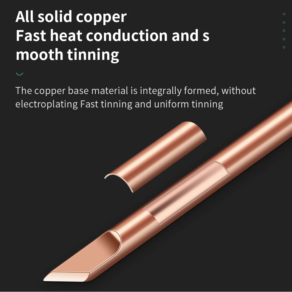 Soldering Iron Tips 4pcs External Heat B C D K Pure Copper 30w 40w 60w Replacement Tip Welding Repair Tools