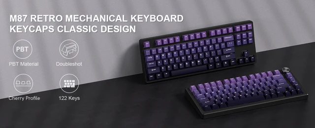 PC周辺機器 keycaps MX cherry PBT double shot Dark Red Keycap Set PBT Double Shot Universal for Cherry MX